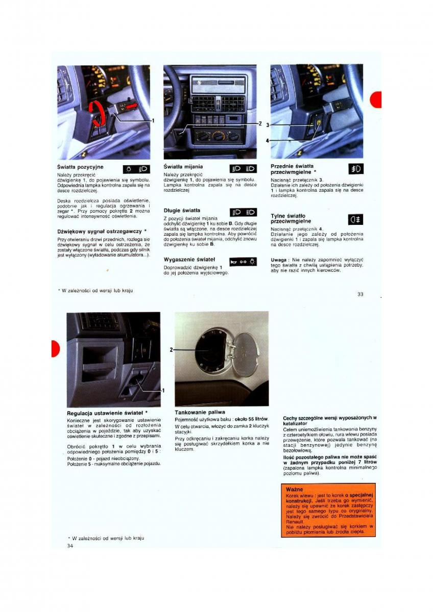 Renault 19 instrukcja obslugi / page 17