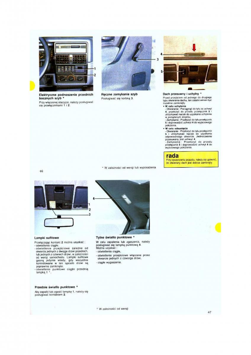 Renault 19 instrukcja obslugi / page 23