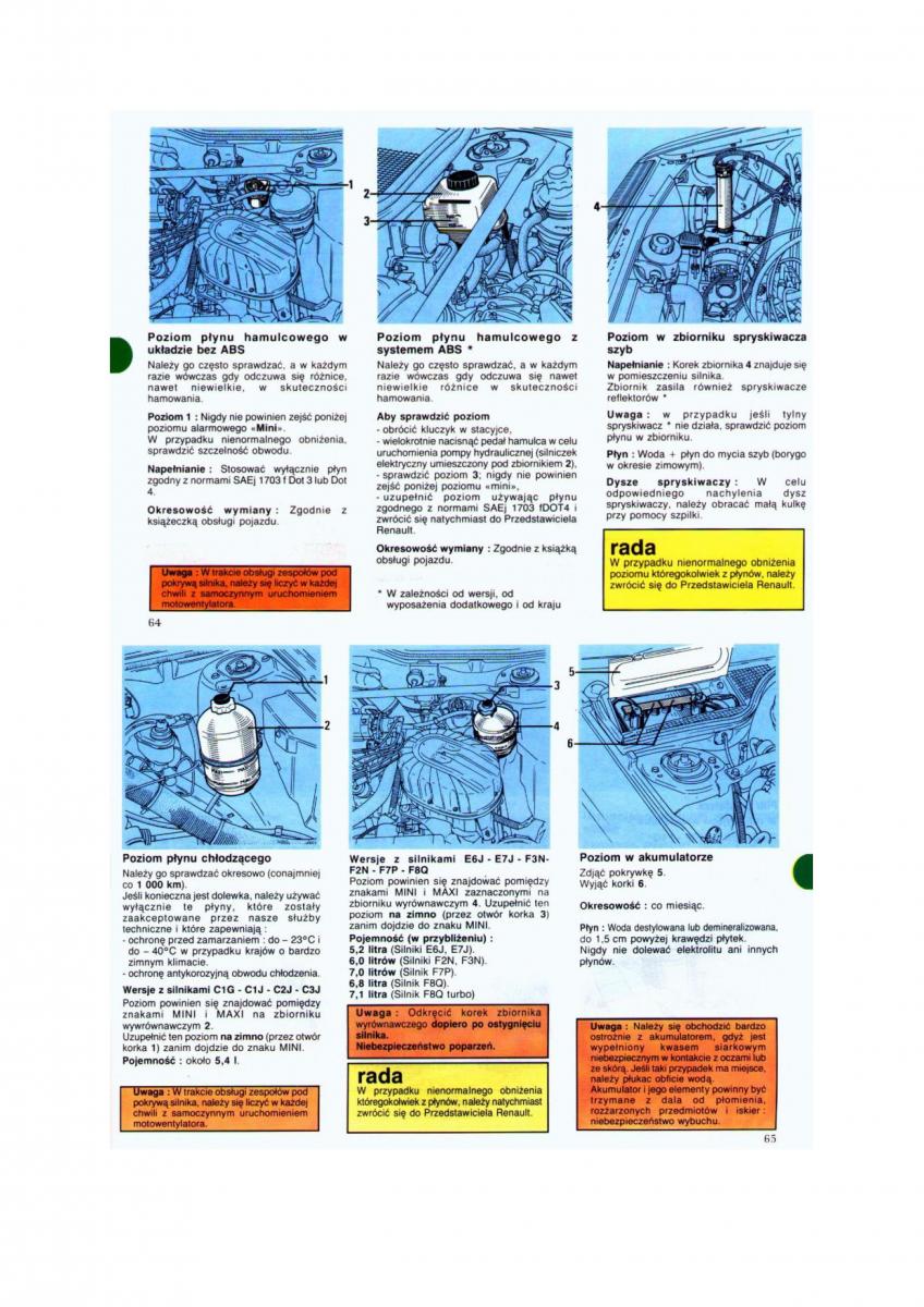 Renault 19 instrukcja obslugi / page 32