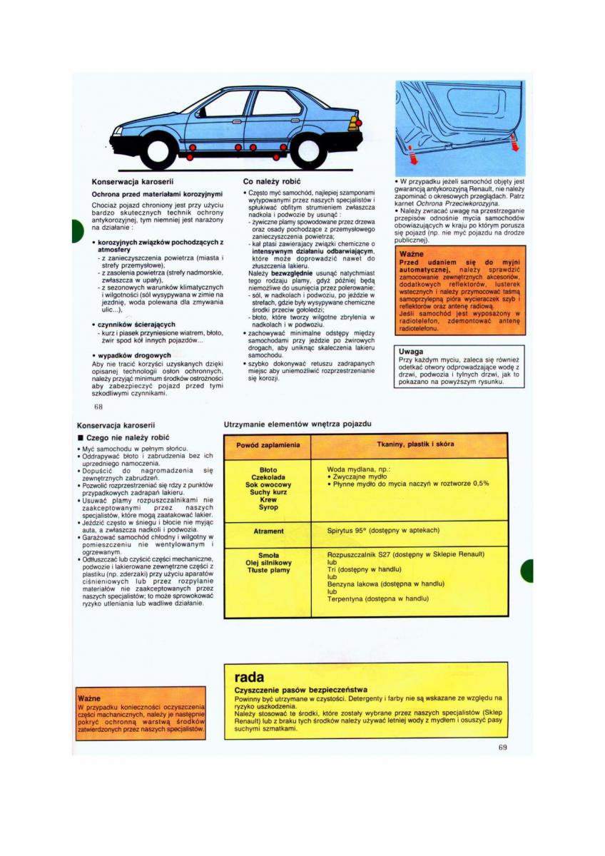 Renault 19 instrukcja obslugi / page 34