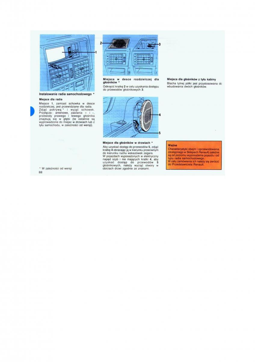 Renault 19 instrukcja obslugi / page 45