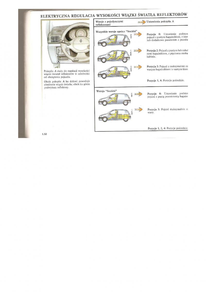 Renault Clio II PHI instrukcja obslugi / page 57