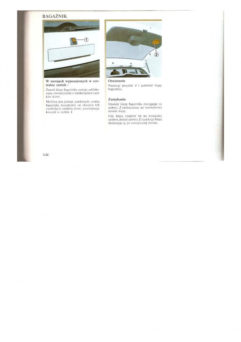 Renault Clio II PHI instrukcja obslugi / page 104