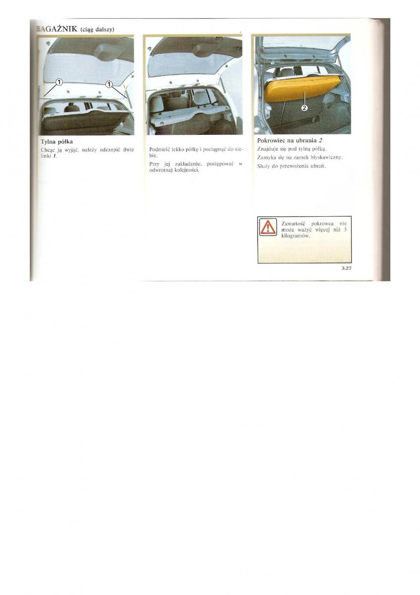 Renault Clio II PHI instrukcja obslugi / page 105