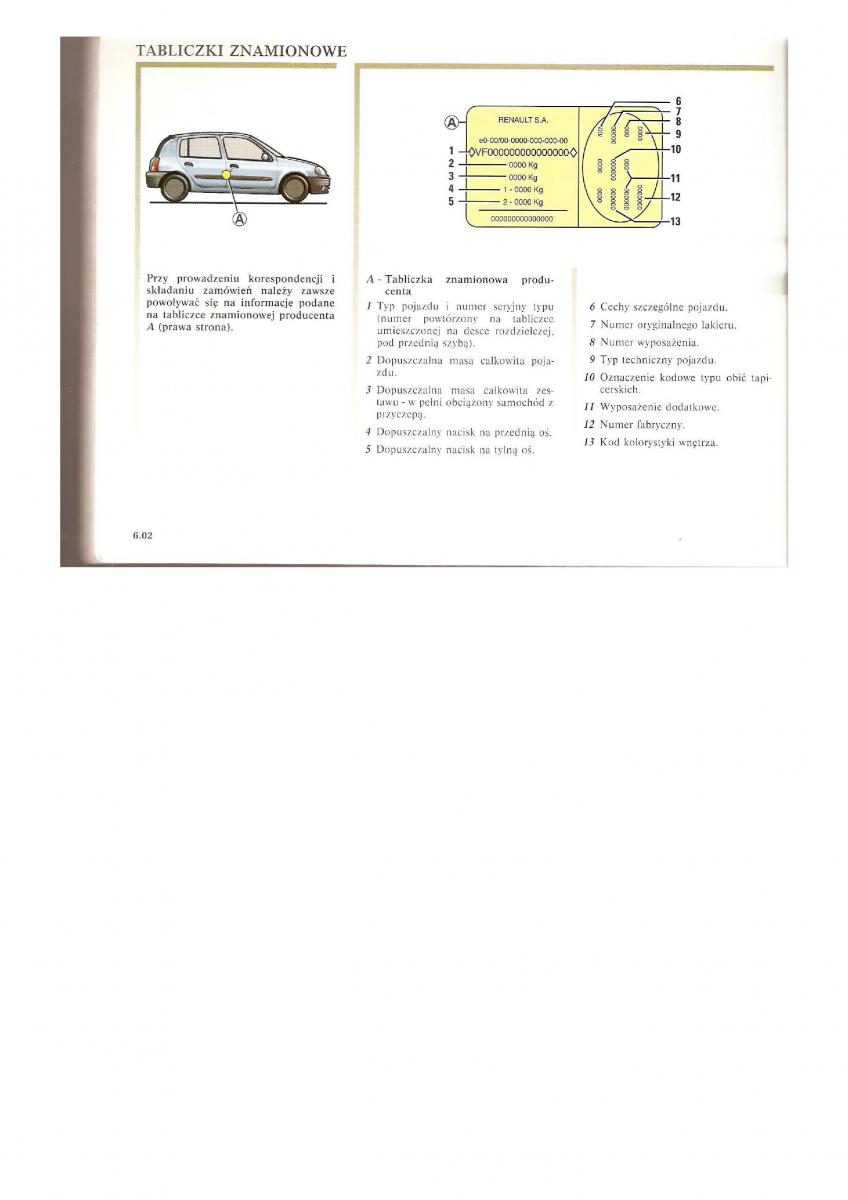 Renault Clio II PHI instrukcja obslugi / page 158