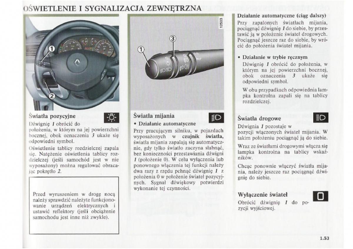 Renault Clio II PHII instrukcja obslugi / page 61