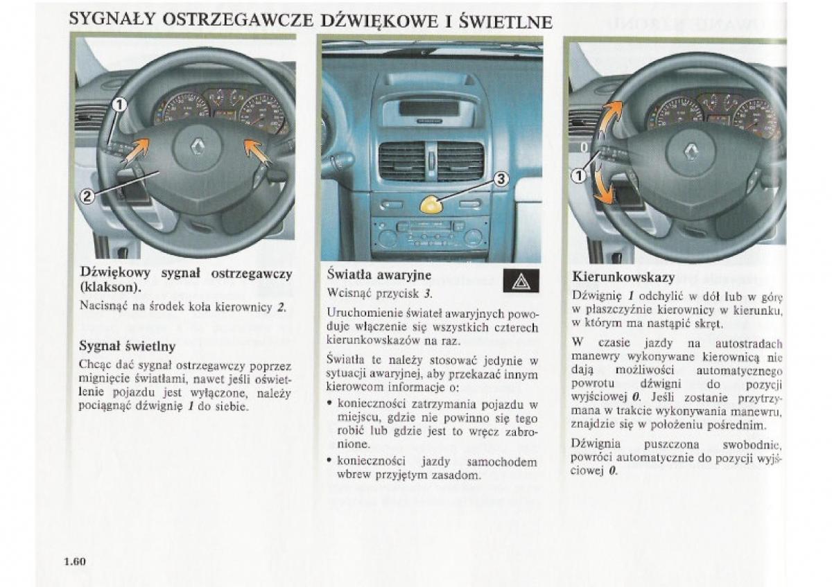 Renault Clio II PHII instrukcja obslugi / page 68