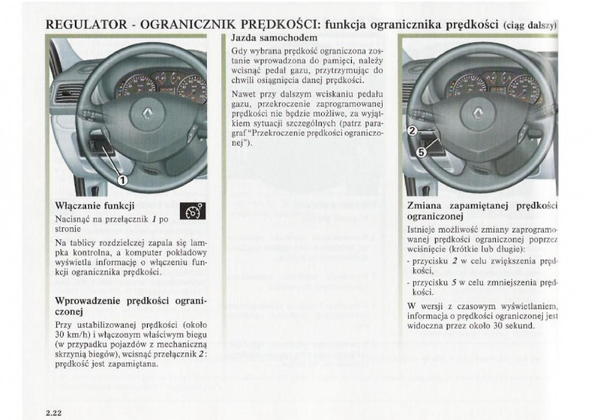 Renault Clio II PHII instrukcja obslugi / page 92