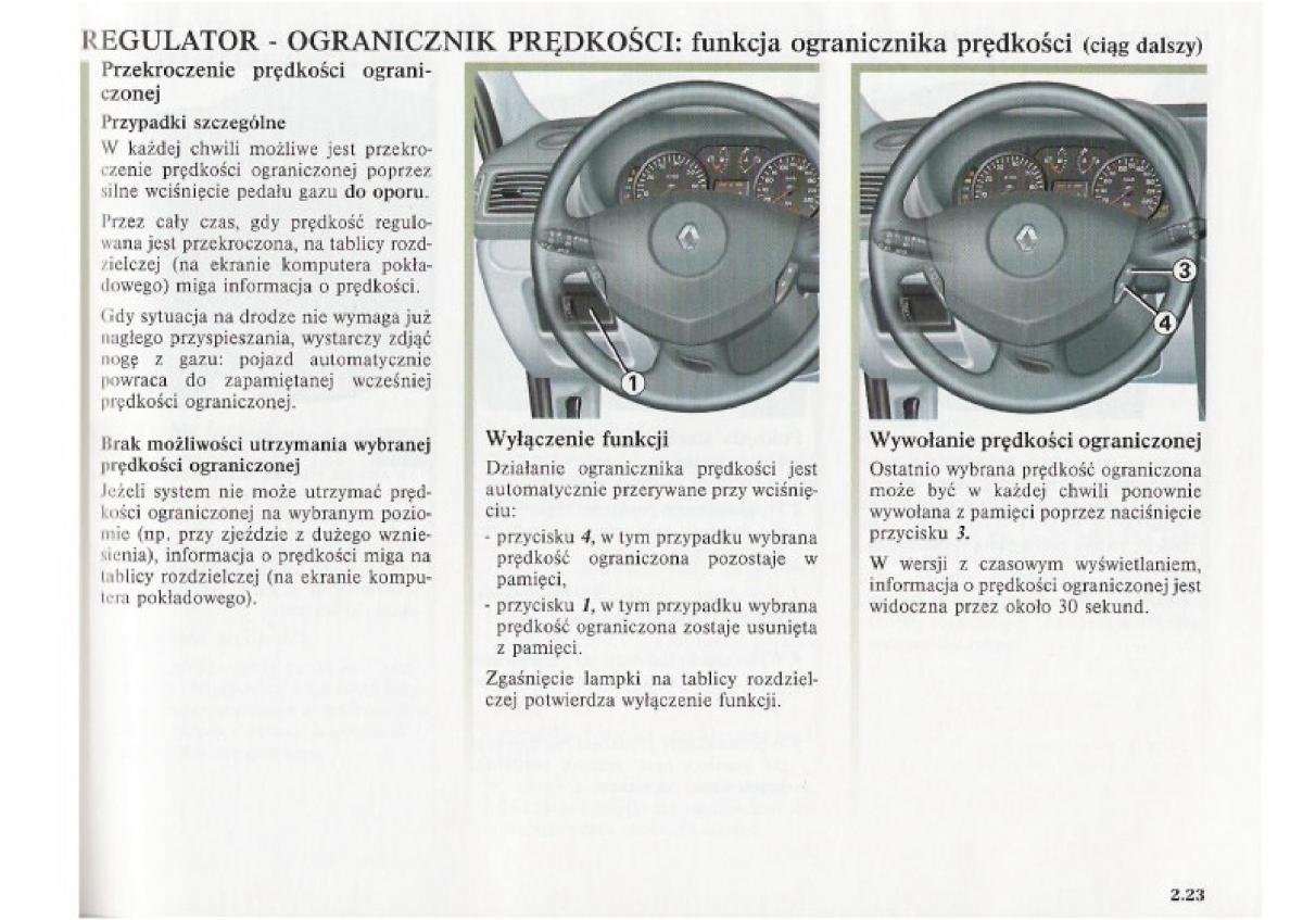 Renault Clio II PHII instrukcja obslugi / page 93