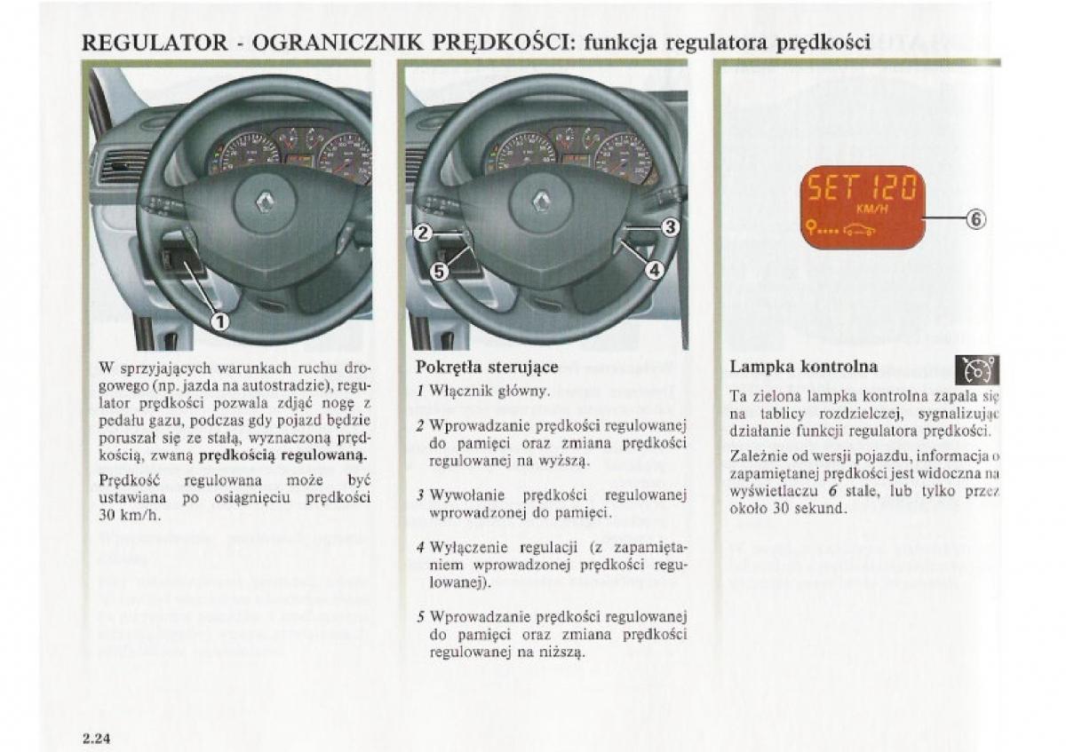 Renault Clio II PHII instrukcja obslugi / page 94