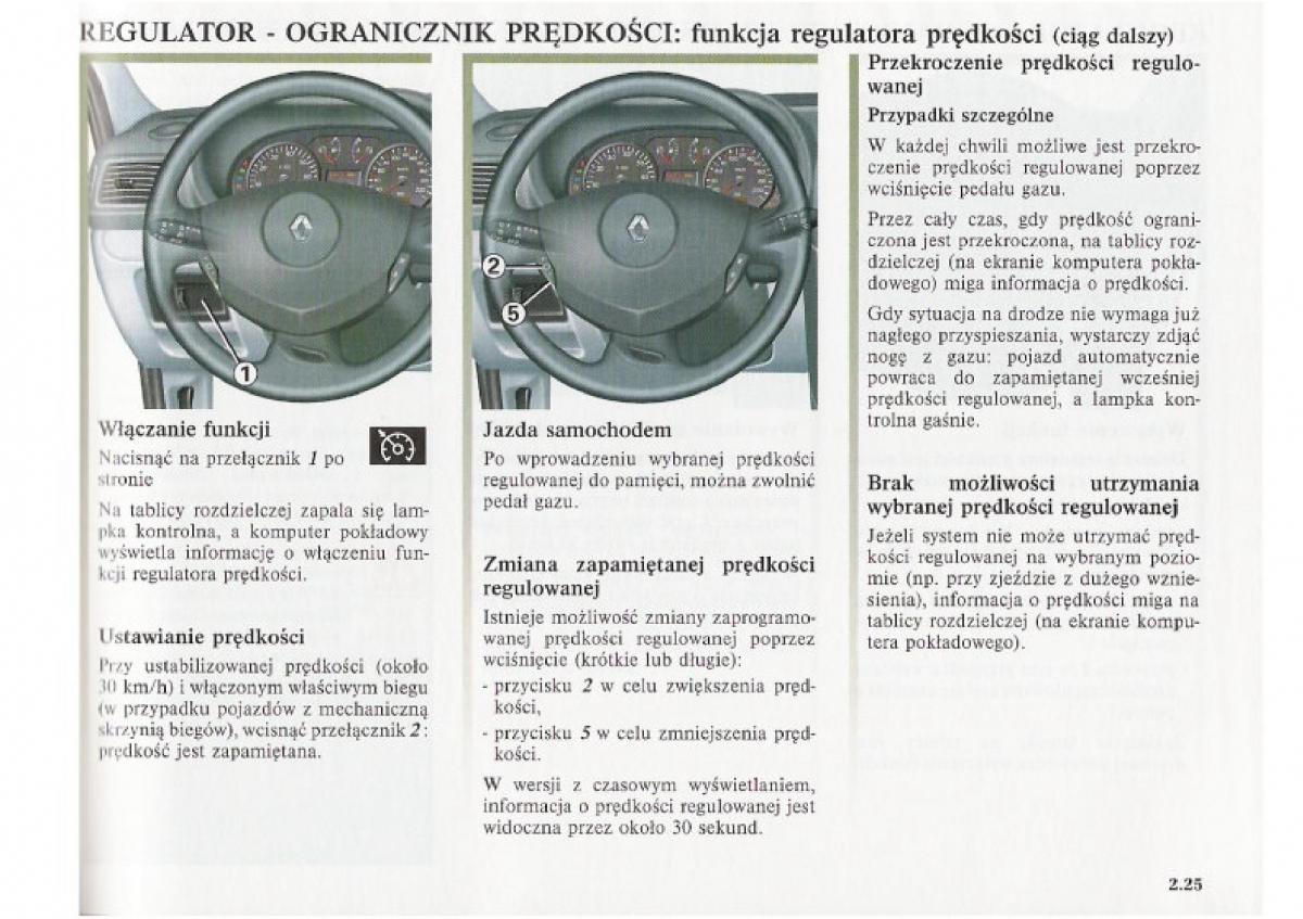 Renault Clio II PHII instrukcja obslugi / page 95