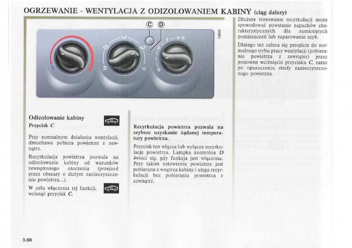 Renault Clio II PHII instrukcja obslugi / page 108