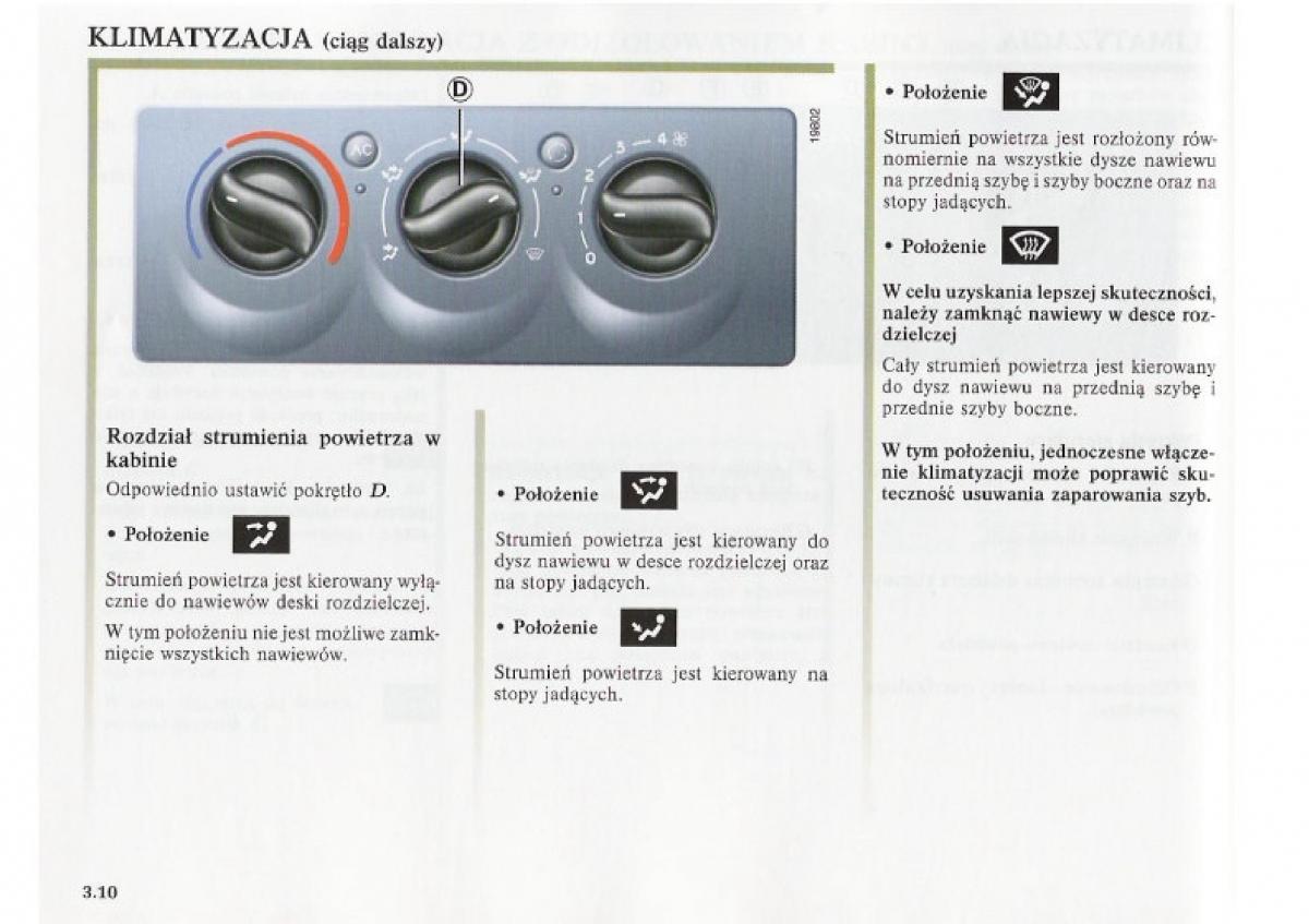 Renault Clio II PHII instrukcja obslugi / page 110