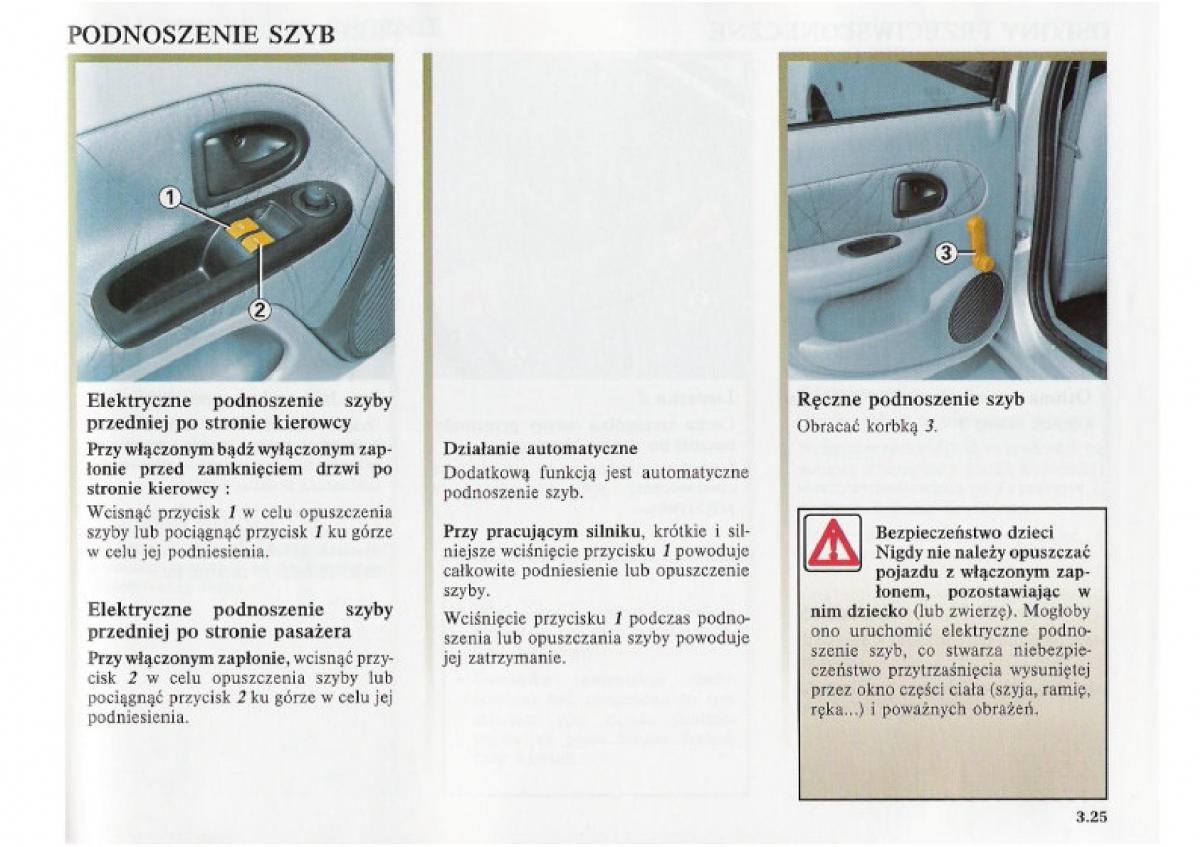 Renault Clio II PHII instrukcja obslugi / page 125