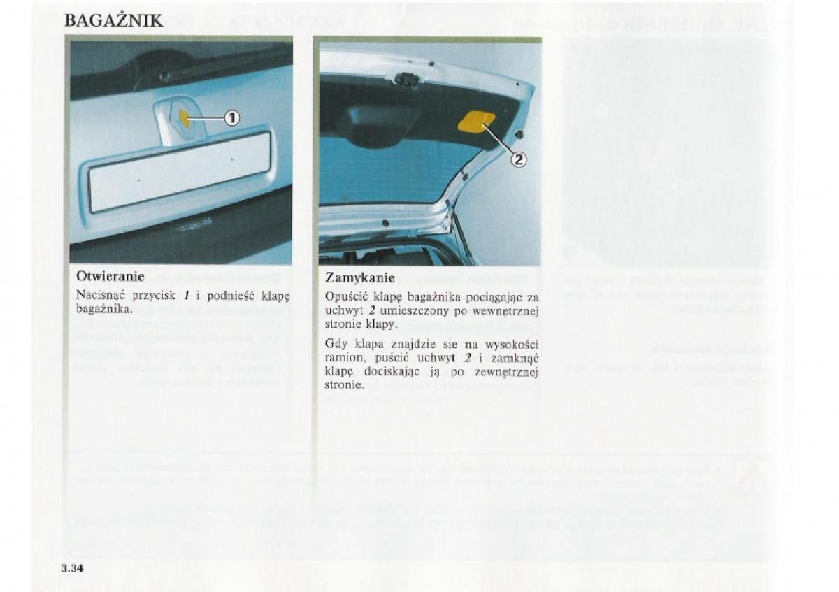 Renault Clio II PHII instrukcja obslugi / page 134