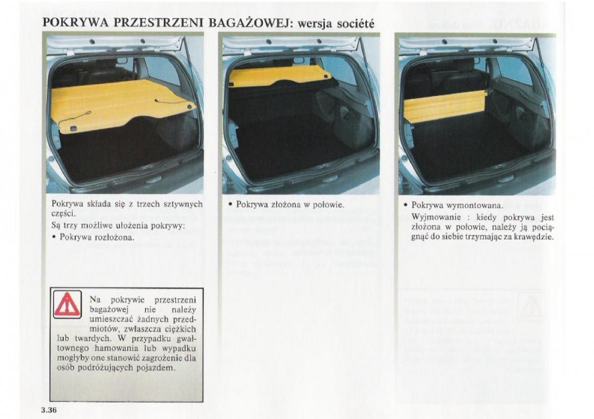 Renault Clio II PHII instrukcja obslugi / page 136