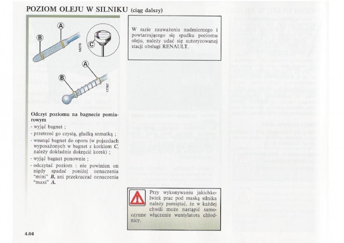 Renault Clio II PHII instrukcja obslugi / page 142