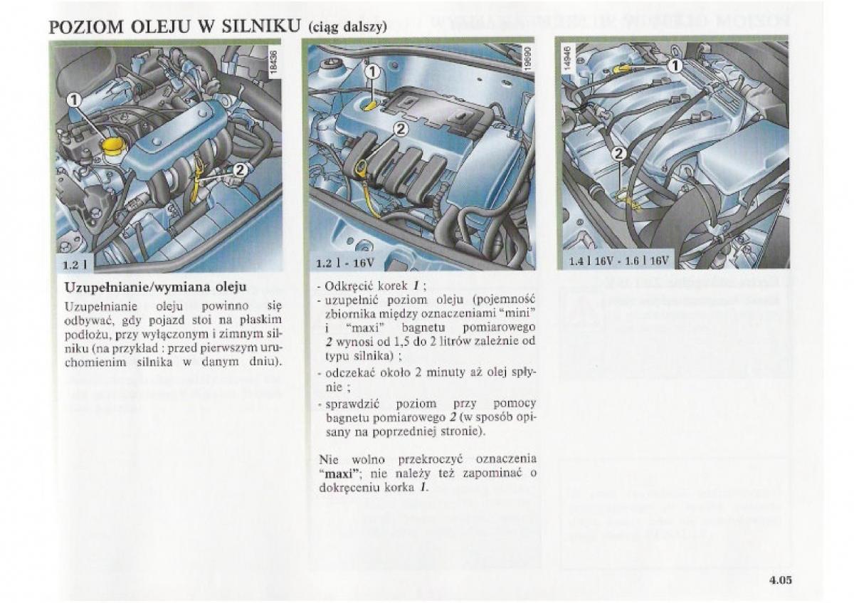 Renault Clio II PHII instrukcja obslugi / page 143