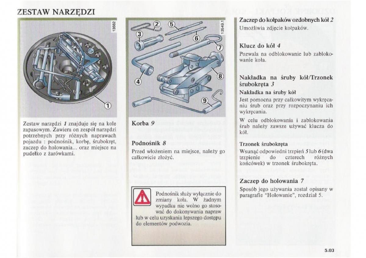 Renault Clio II PHII instrukcja obslugi / page 155