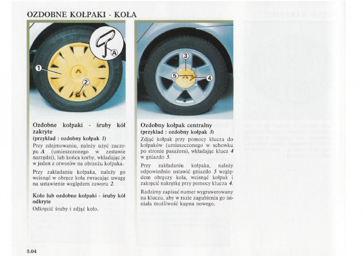 Renault Clio II PHII instrukcja obslugi / page 156