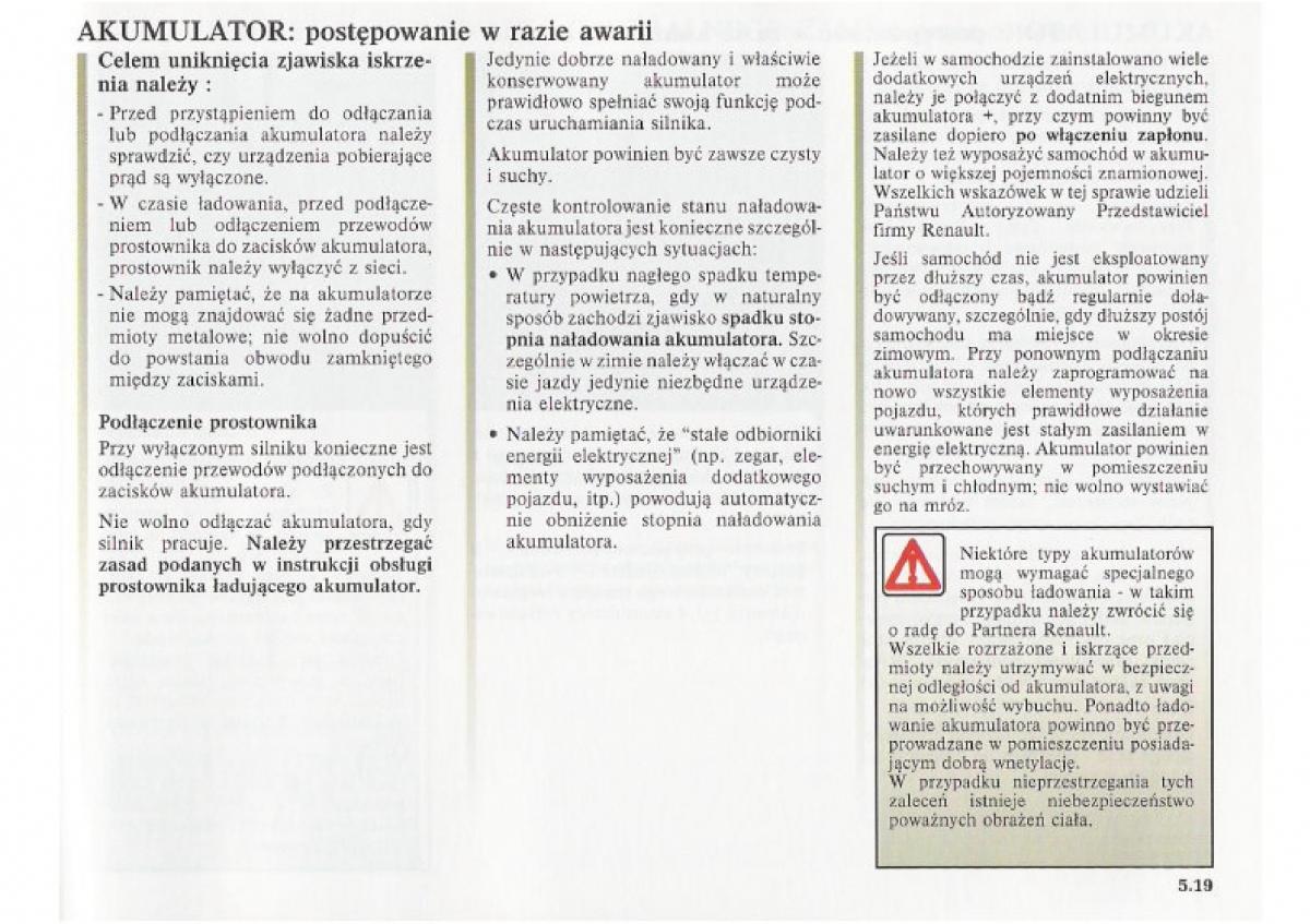 Renault Clio II PHII instrukcja obslugi / page 171