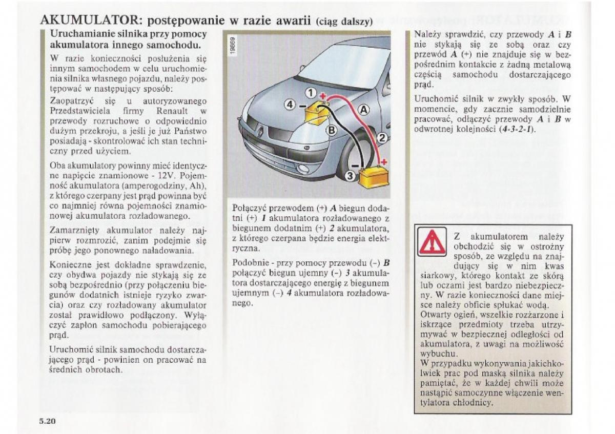 Renault Clio II PHII instrukcja obslugi / page 172