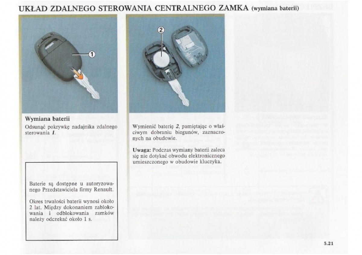 Renault Clio II PHII instrukcja obslugi / page 173