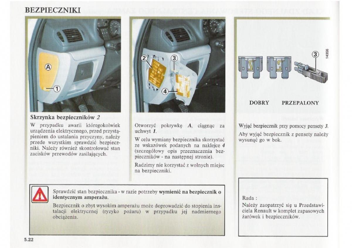 Renault Clio II PHII instrukcja obslugi / page 174