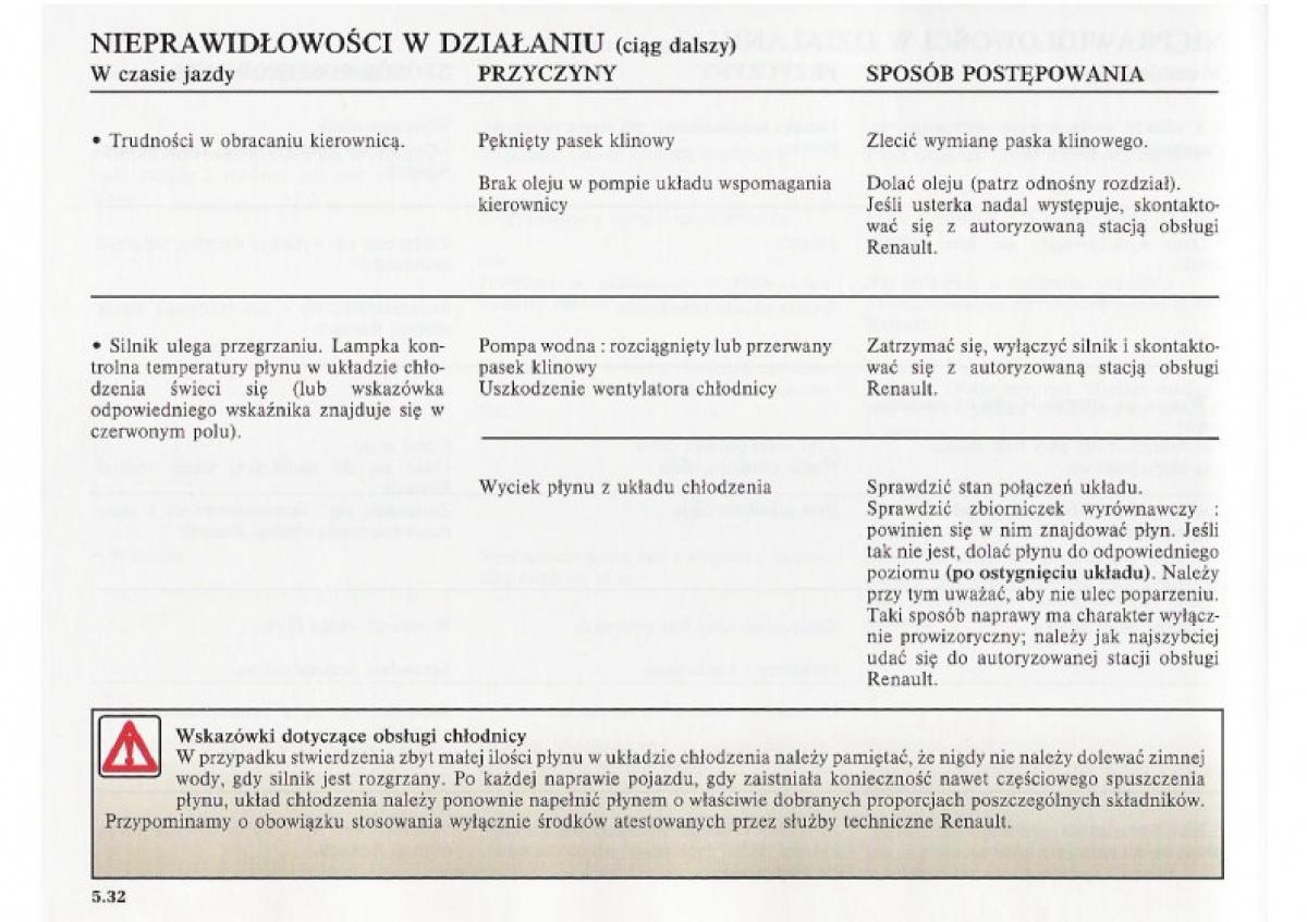 Renault Clio II PHII instrukcja obslugi / page 184