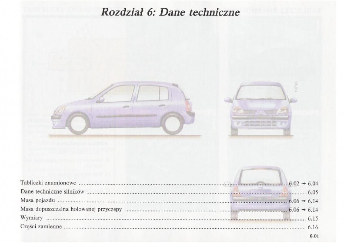 Renault Clio II PHII instrukcja obslugi / page 187