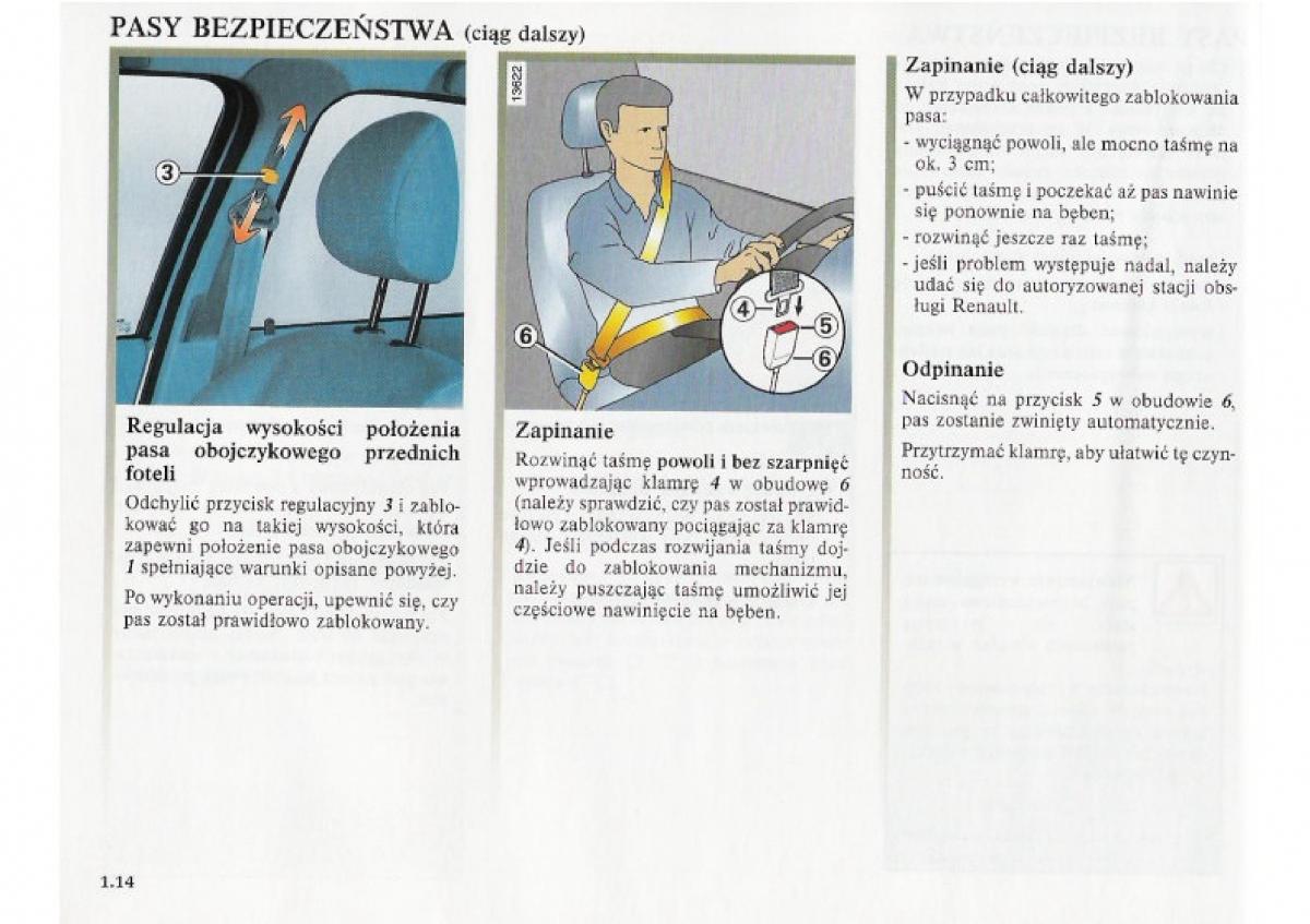 Renault Clio II PHII instrukcja obslugi / page 22