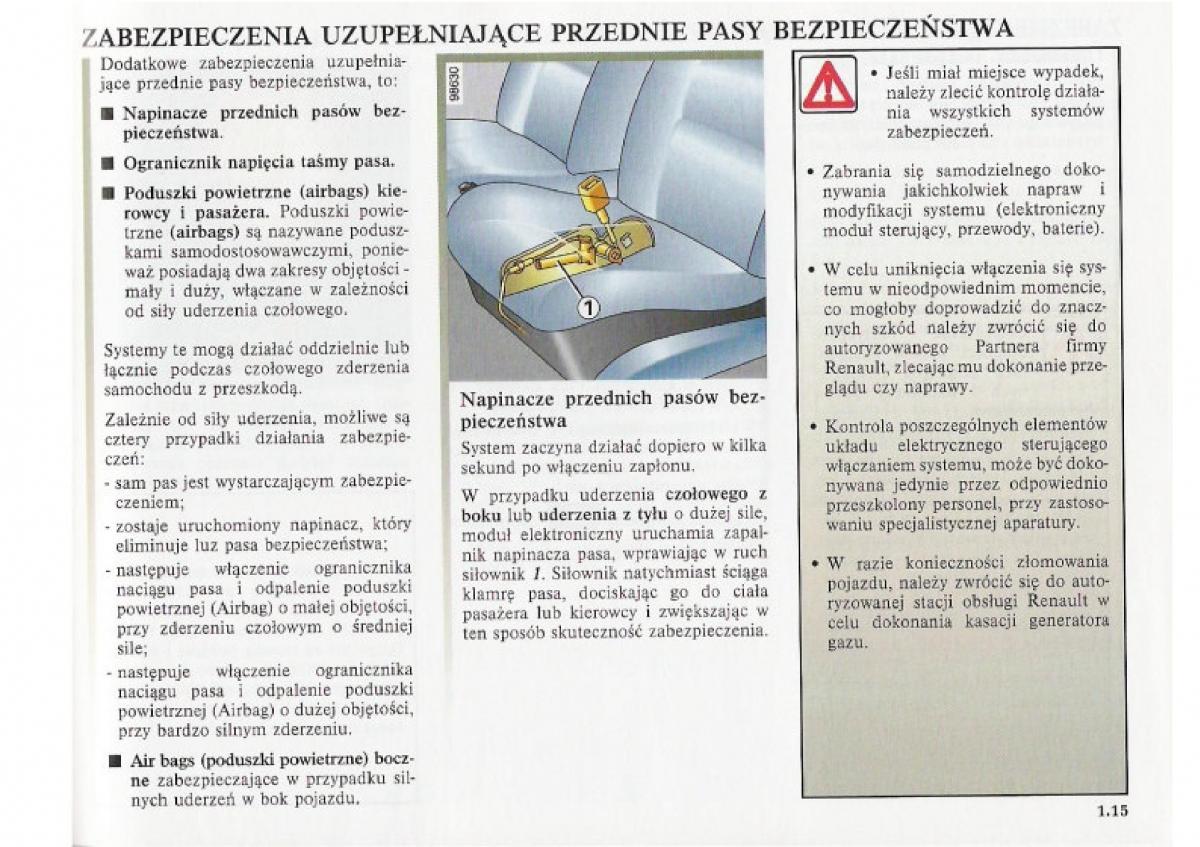 Renault Clio II PHII instrukcja obslugi / page 23