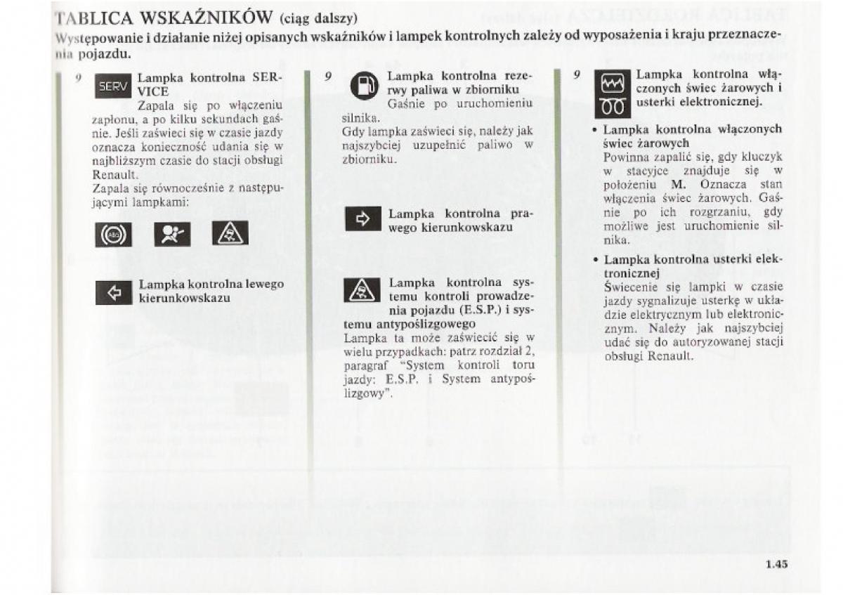 Renault Clio II PHII instrukcja obslugi / page 53