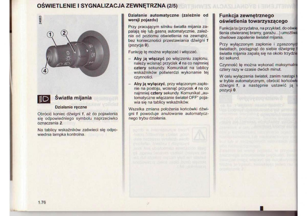 Renault Clio III PHI instrukcja obslugi / page 77