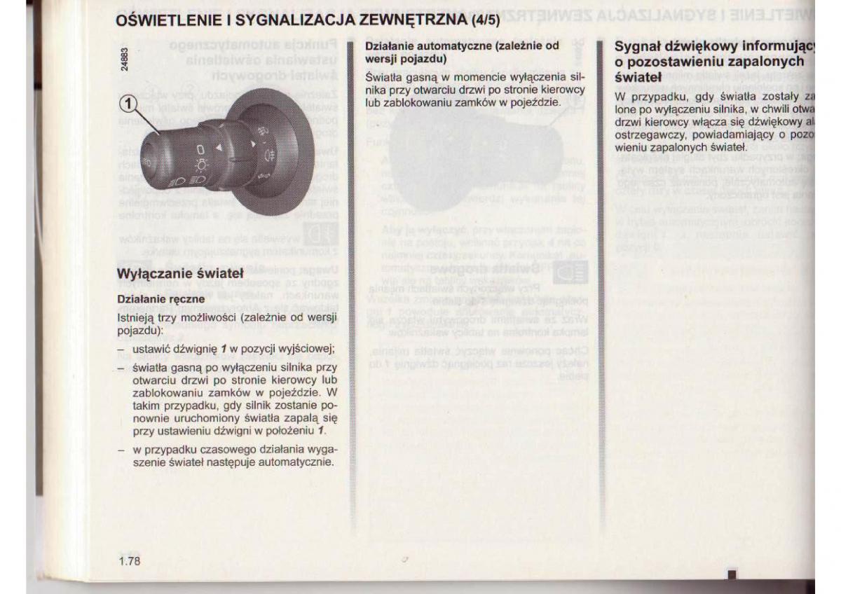 Renault Clio III PHI instrukcja obslugi / page 78