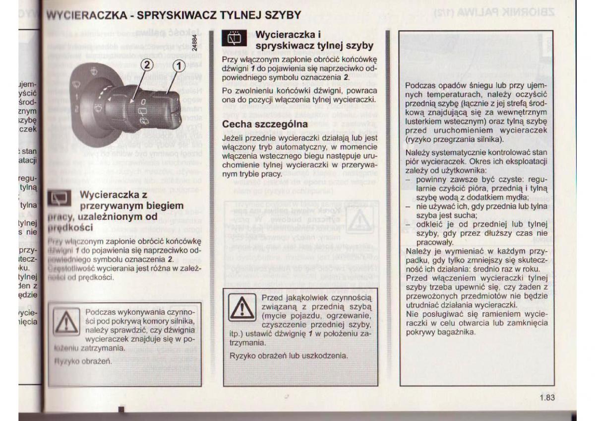 Renault Clio III PHI instrukcja obslugi / page 83