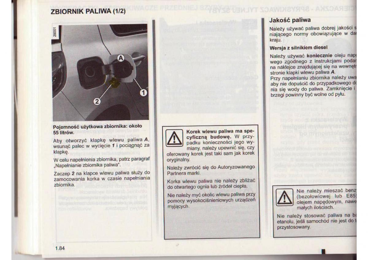 Renault Clio III PHI instrukcja obslugi / page 84