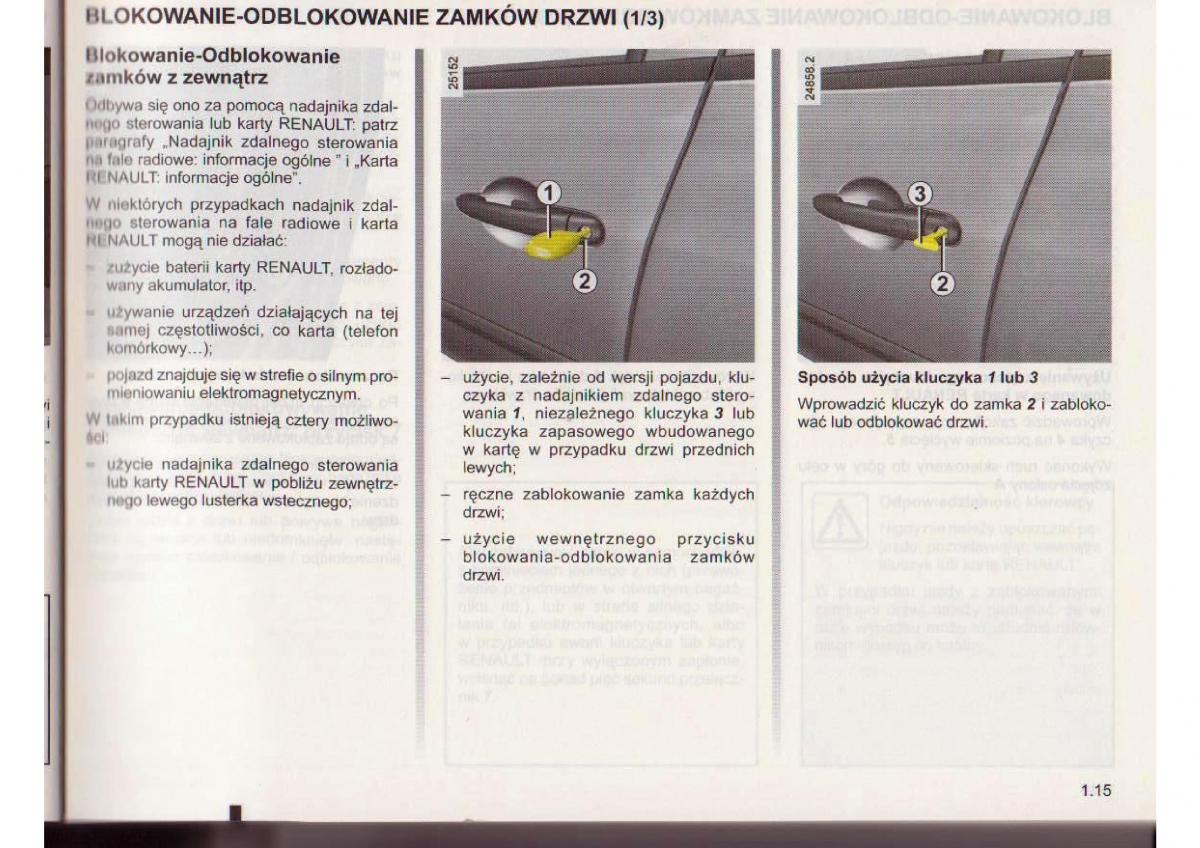 Renault Clio III PHI instrukcja obslugi / page 16