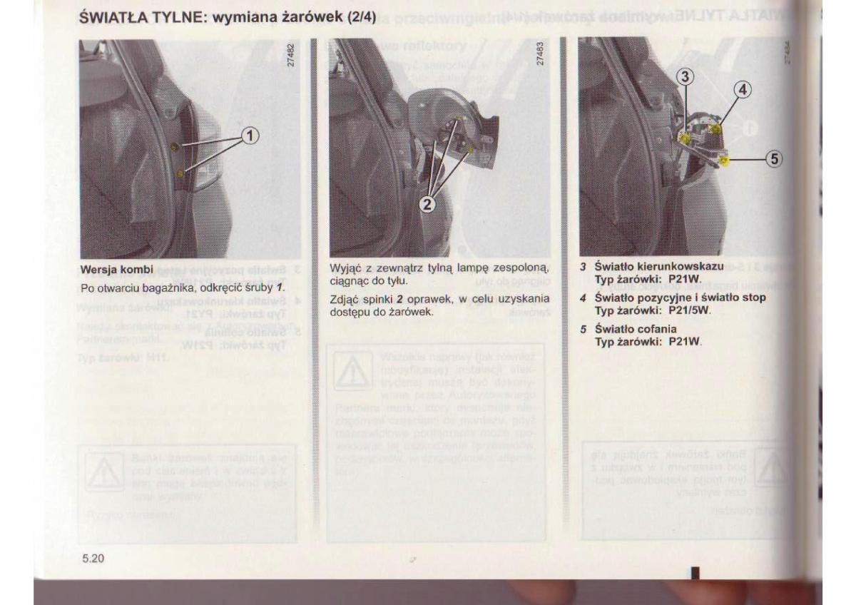 Renault Clio III PHI instrukcja obslugi / page 201