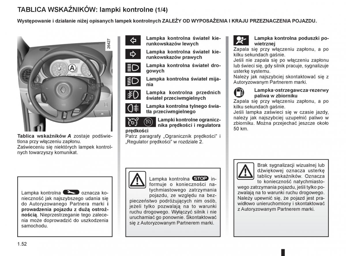 Renault Clio III PHII instrukcja obslugi / page 58