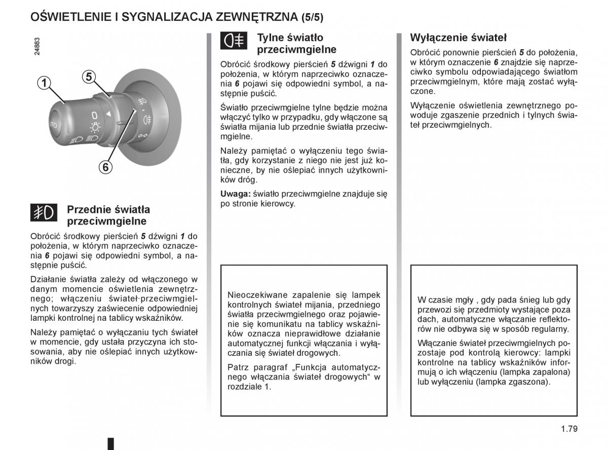 Renault Clio III PHII instrukcja obslugi / page 85