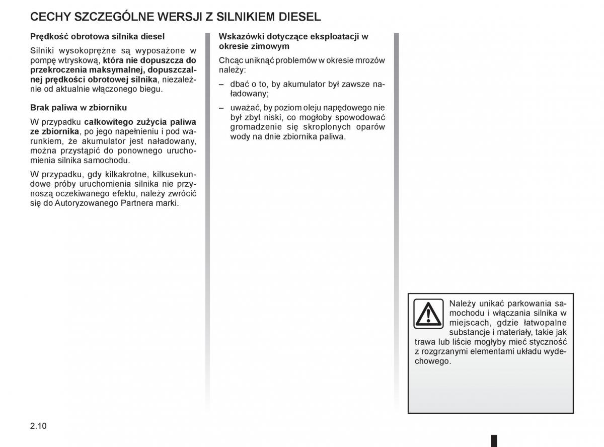 Renault Clio III PHII instrukcja obslugi / page 102