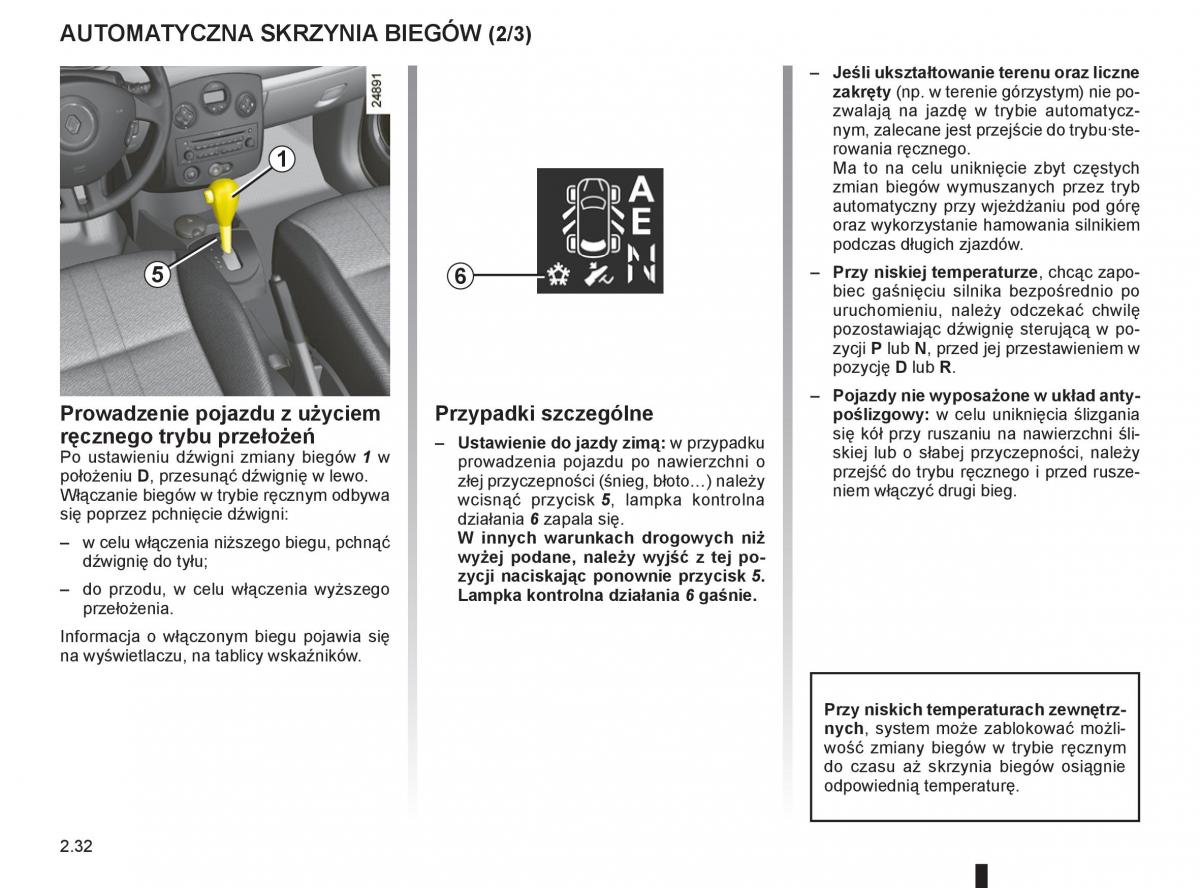 Renault Clio III PHII instrukcja obslugi / page 124