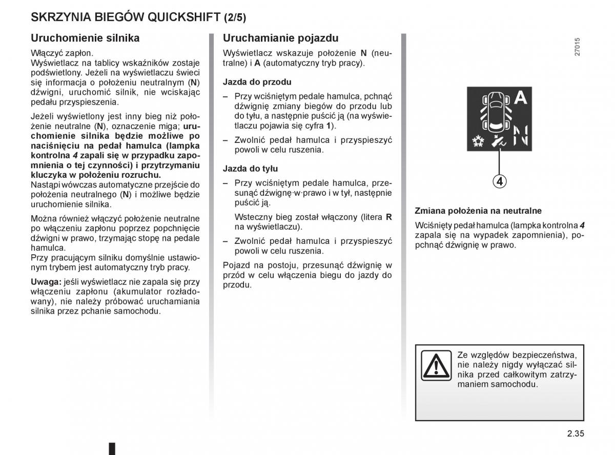 Renault Clio III PHII instrukcja obslugi / page 127