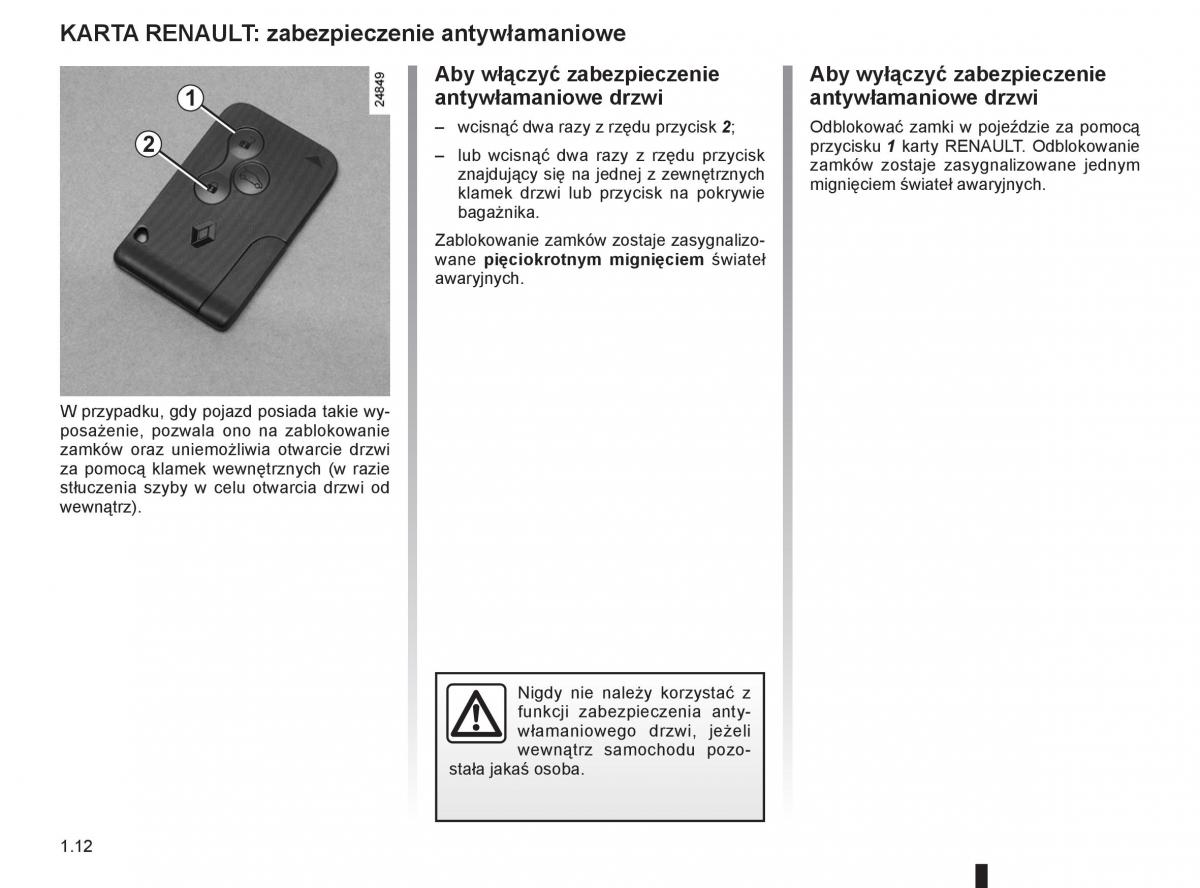 Renault Clio III PHII instrukcja obslugi / page 18