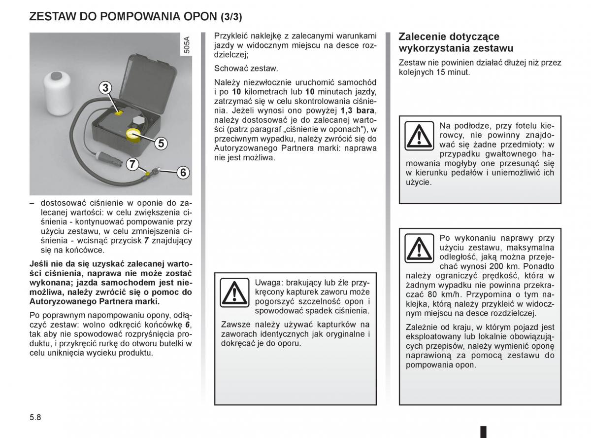 Renault Clio III PHII instrukcja obslugi / page 196