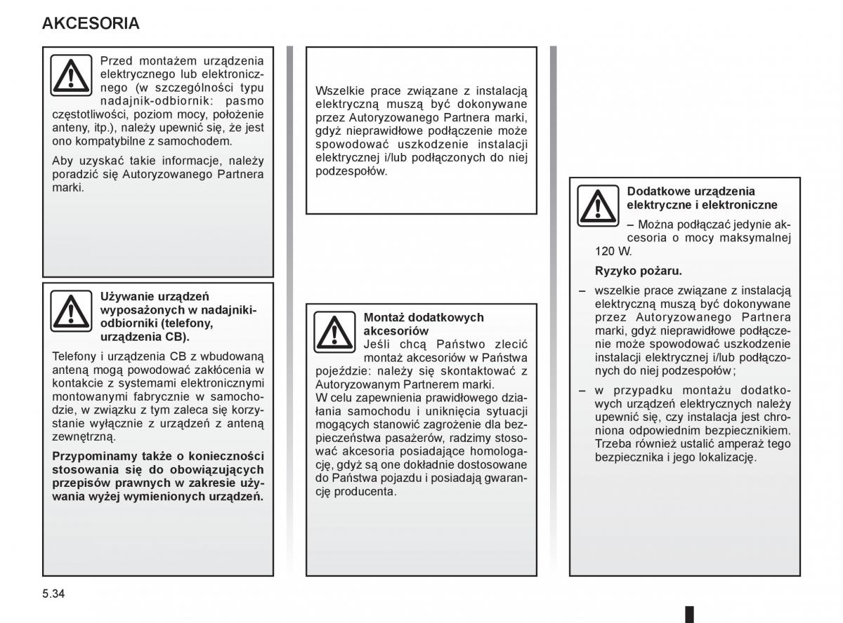 Renault Clio III PHII instrukcja obslugi / page 222