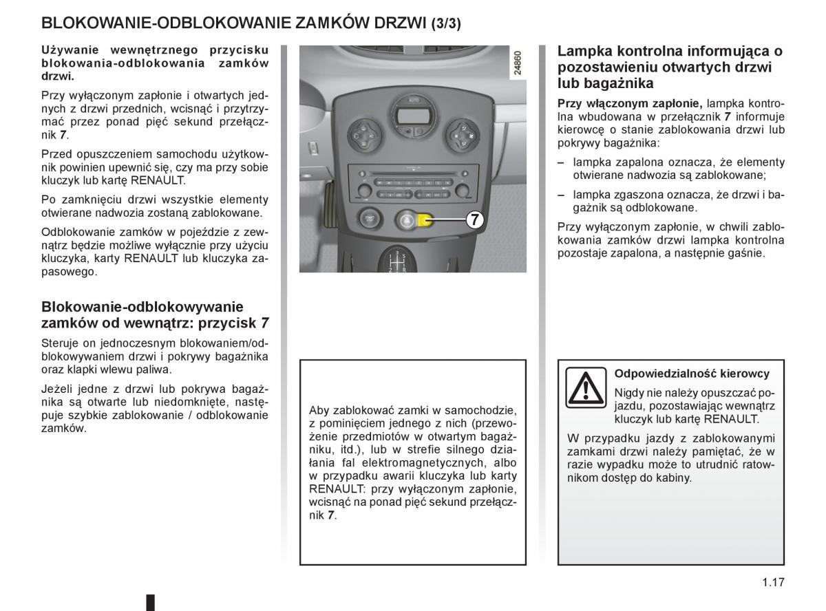 Renault Clio III PHII instrukcja obslugi / page 23