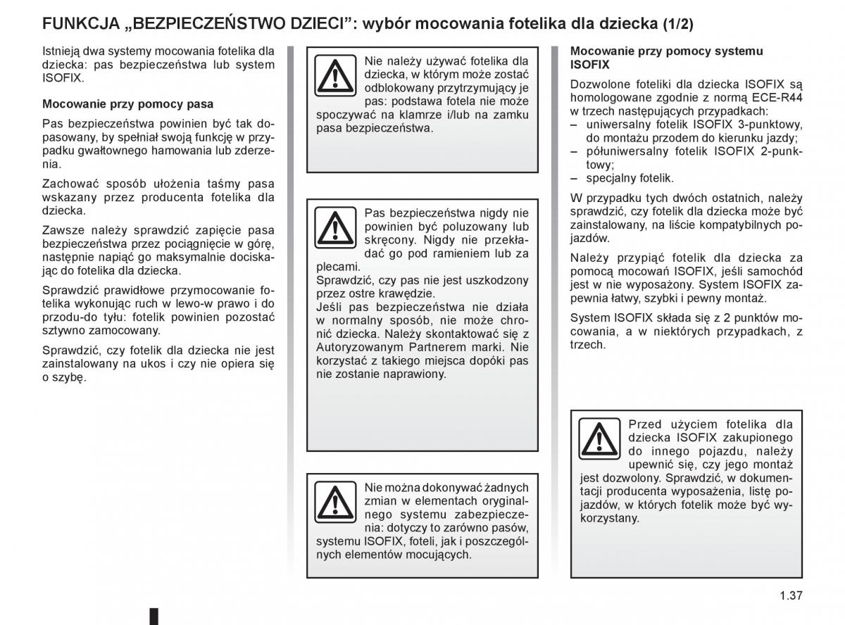 Renault Clio III PHII instrukcja obslugi / page 43