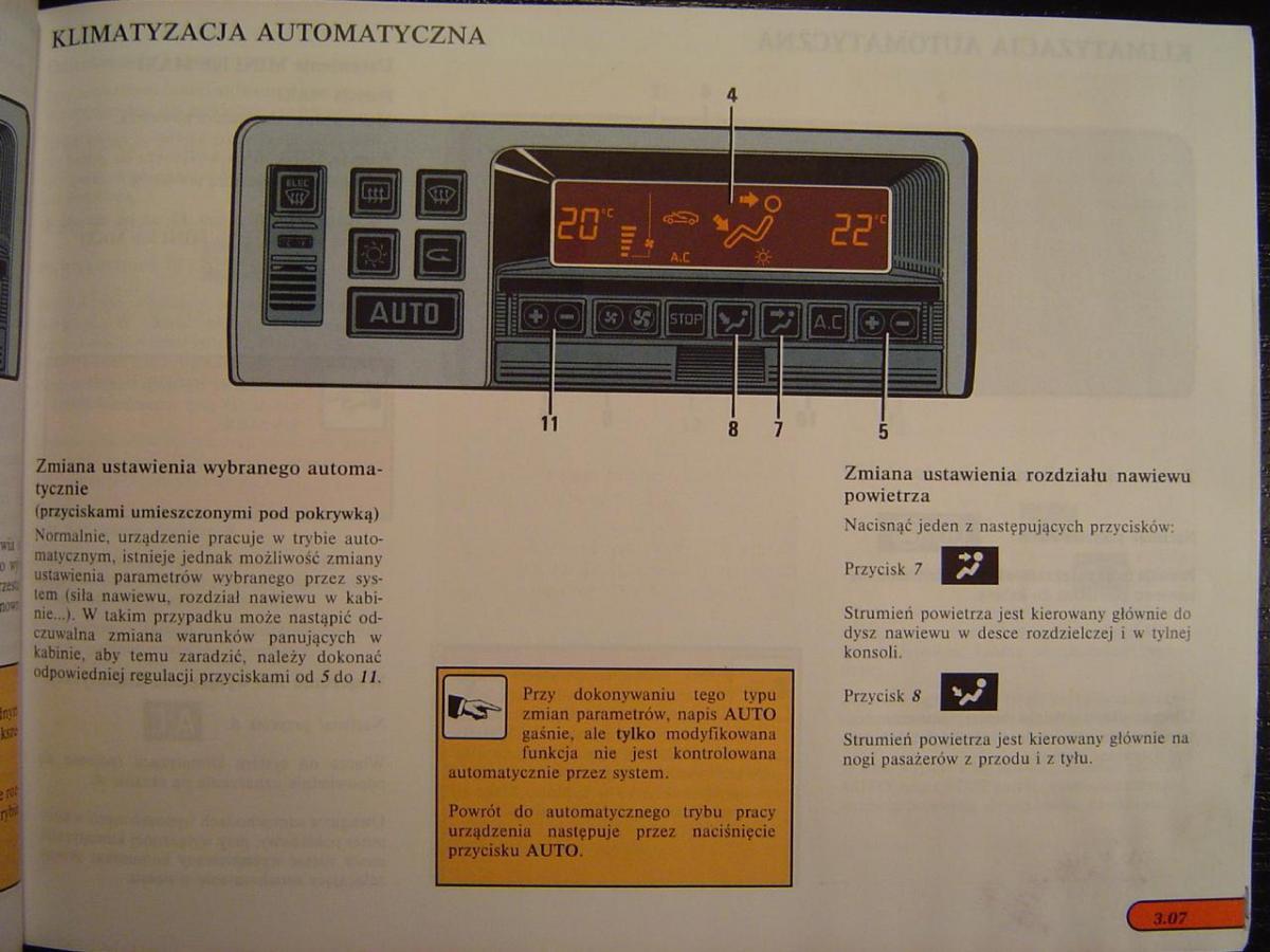 Renault Safrane I instrukcja obslugi / page 63